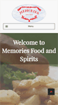 Mobile Screenshot of memoriesfoodandspirits.com
