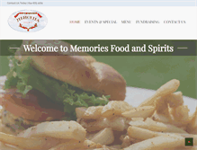 Tablet Screenshot of memoriesfoodandspirits.com